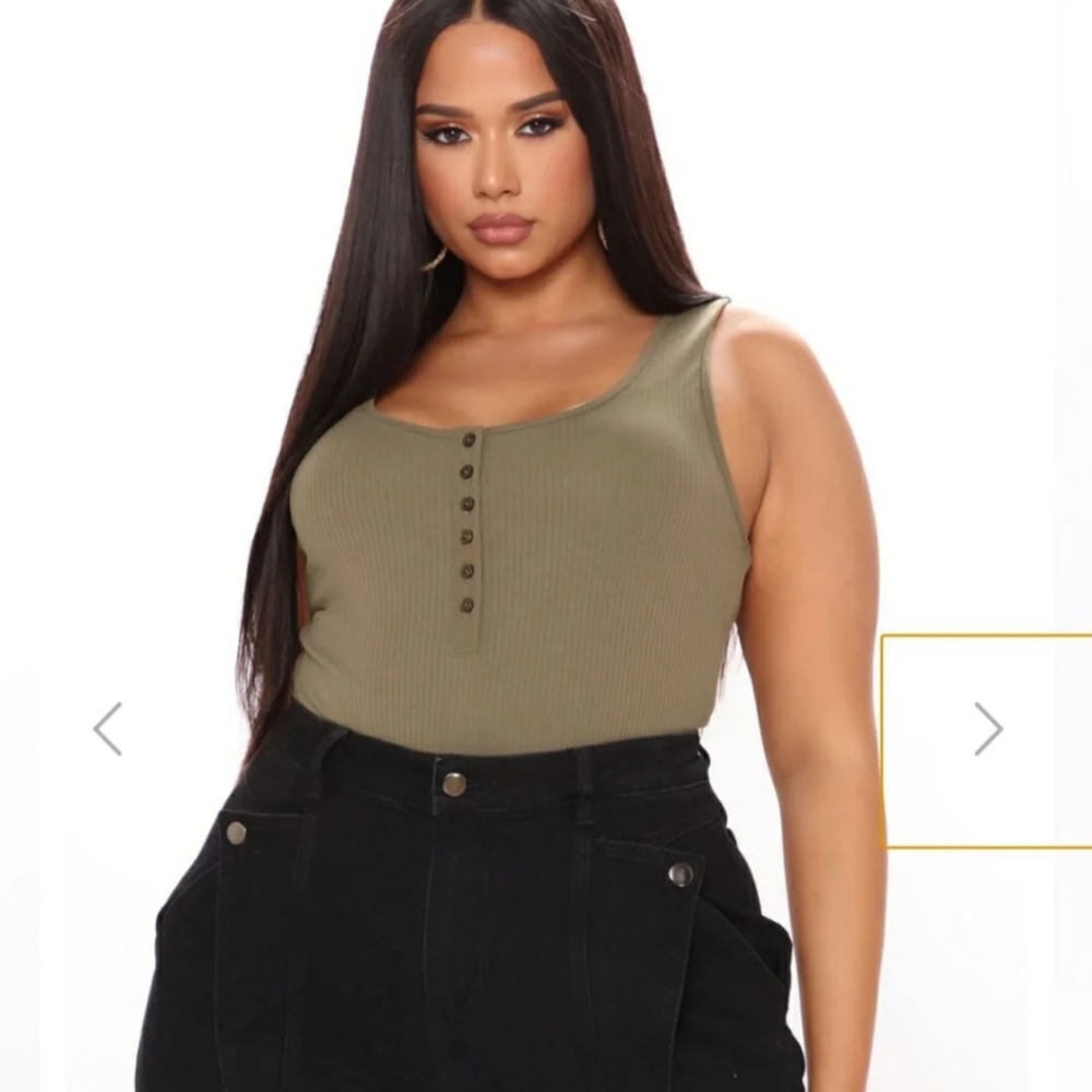 Olive Henley Tank